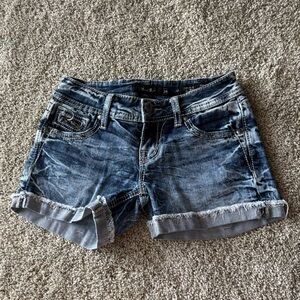 Miss Me Signature Short Jean Shorts